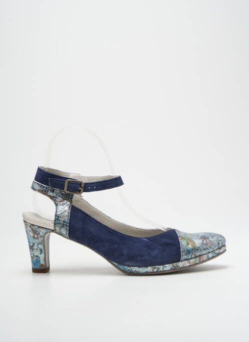 Escarpins bleu UN TOUR EN VILLE pour femme