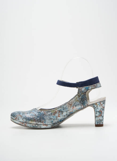 Escarpins bleu UN TOUR EN VILLE pour femme