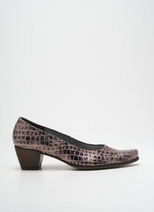 Escarpins argent UN TOUR EN VILLE pour femme