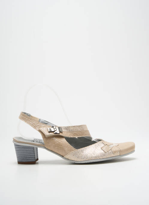 Sandales/Nu pieds beige UN TOUR EN VILLE pour femme