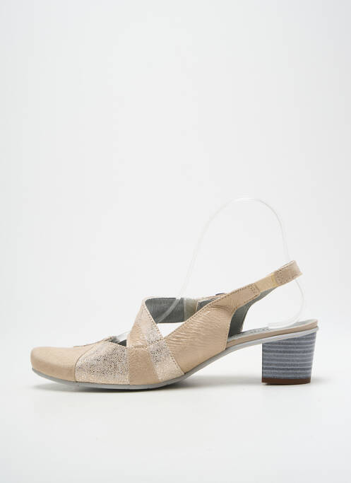 Sandales/Nu pieds beige UN TOUR EN VILLE pour femme