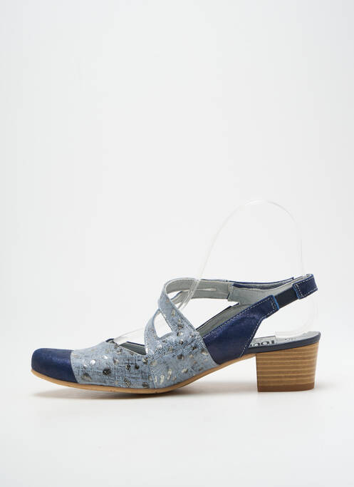 Sandales/Nu pieds bleu UN TOUR EN VILLE pour femme