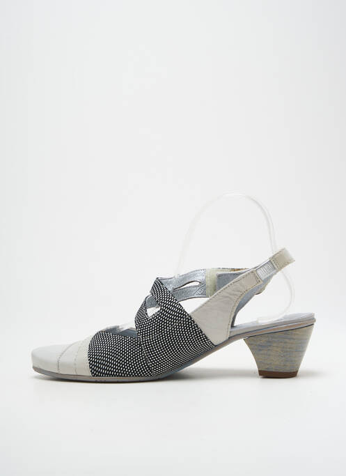 Sandales/Nu pieds gris UN TOUR EN VILLE pour femme