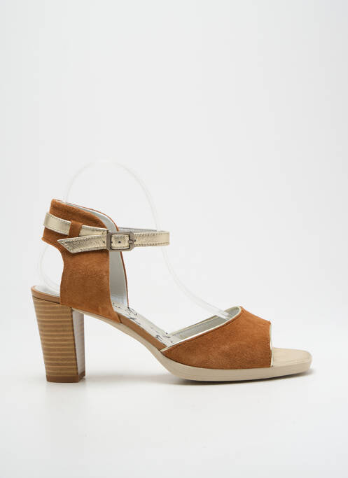 Sandales/Nu pieds marron UN TOUR EN VILLE pour femme