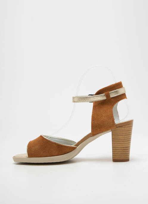 Sandales/Nu pieds marron UN TOUR EN VILLE pour femme