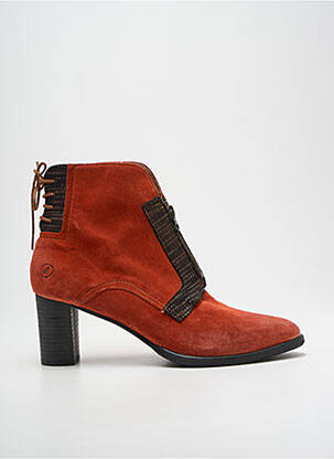 Bottines/boots bout pointu talon de 7 à 9cm orange CASTA femme