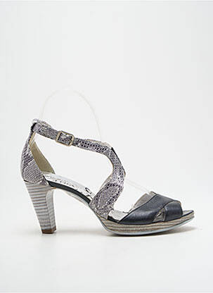 Sandales/nu pieds talon aiguille talon de 7 à 9cm gris UN TOUR EN VILLE femme