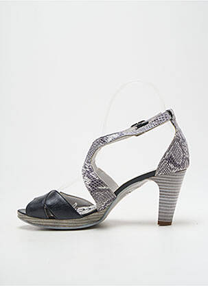 Sandales/nu pieds talon aiguille talon de 7 à 9cm gris UN TOUR EN VILLE femme