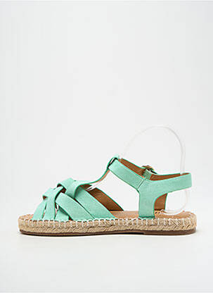Espadrilles fermeture boucle(s) talon plat jusqu'à 3cm vert ARMISTICE femme