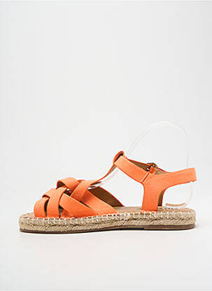 Espadrilles fermeture boucle(s) talon plat jusqu'à 3cm orange ARMISTICE femme