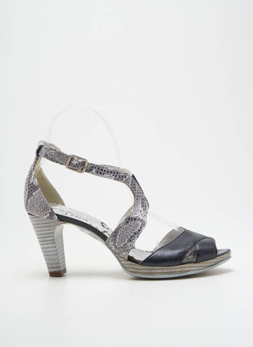 Sandales/Nu pieds gris UN TOUR EN VILLE pour femme