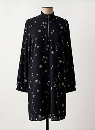 Robe courte manches longues manches longues noir I.CODE (By IKKS) femme