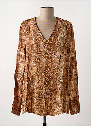 Blouse manches longues manches longues marron SCOTCH & SODA femme