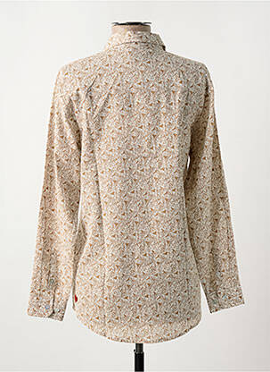 Chemisier coupe cintrée manches longues beige NUMEROLOGIE femme