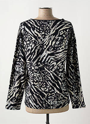 Sweat-shirt maille semi-opaque manches longues noir BETTY BARCLAY femme