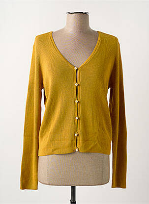 Gilet manches longues stretch jaune SCOTCH & SODA femme