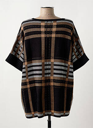Pull tunique stretch manches courtes noir BETTY BARCLAY femme