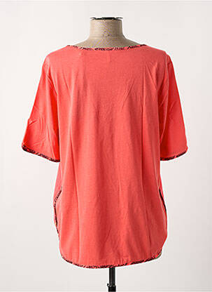 T-shirt col v manches courtes orange SCOTCH & SODA femme