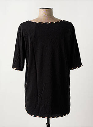 T-shirt col v manches courtes noir SCOTCH & SODA femme