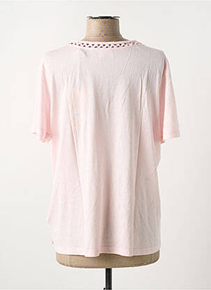 T-shirt col v manches courtes rose SCOTCH & SODA femme