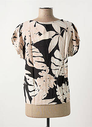 Blouse manches courtes manches courtes noir LA FEE MARABOUTEE femme