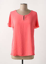 Blouse légère et transparente manches courtes rose BETTY BARCLAY femme