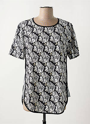 Blouse imprimé fleurs manches courtes noir ESCORPION femme
