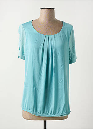 T-shirt col rond manches courtes bleu BETTY BARCLAY femme