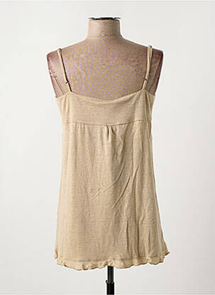 Top manches bretelles ajustables fines bretelles beige DEAUVILLE & ARMOR-LUX femme
