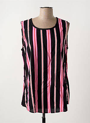 Blouse fermeture boutonnée au dos sans manche noir BETTY BARCLAY femme