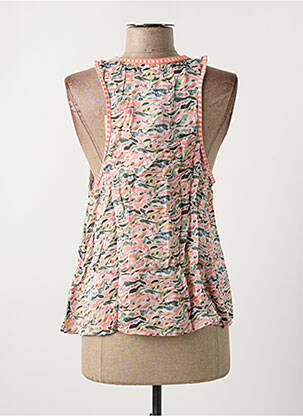 Top imprimé fantaisie sans manche orange SCOTCH & SODA femme