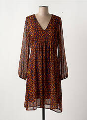Robe mi-longue orange LA FEE MARABOUTEE pour femme seconde vue
