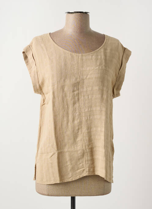 Blouse beige LA FEE MARABOUTEE pour femme