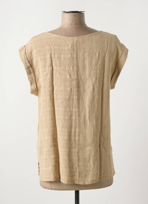 Blouse beige LA FEE MARABOUTEE pour femme