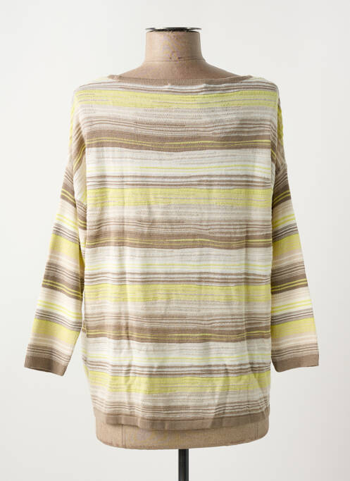 Pull col bateau manches 3/4 marron BETTY BARCLAY femme