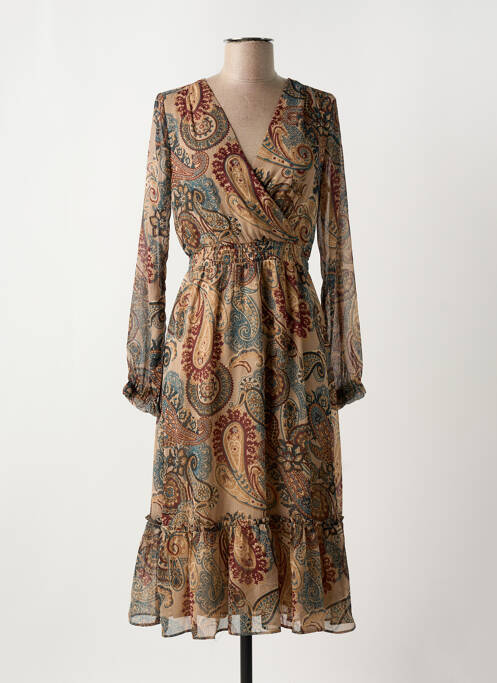 Robe longue beige SUD EXPRESS pour femme