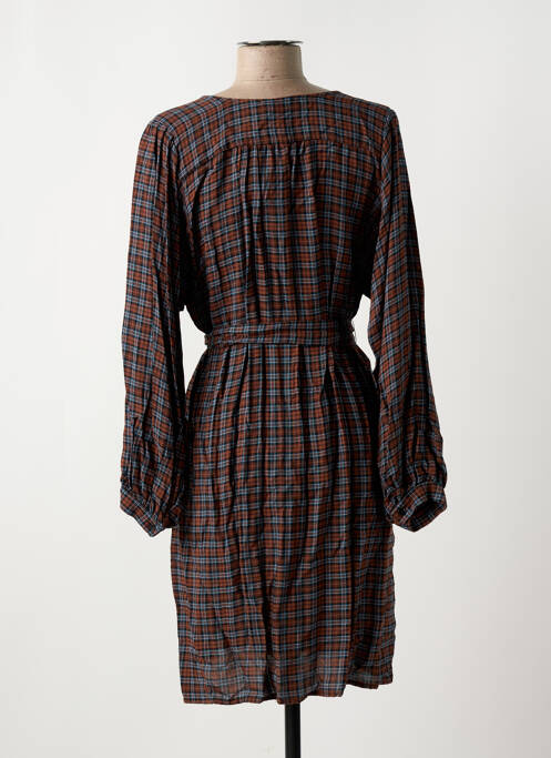 Robe mi-longue marron LA FEE MARABOUTEE pour femme