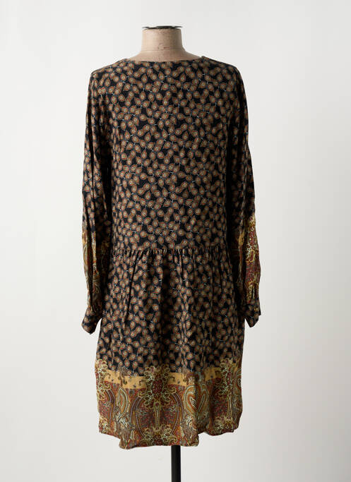 Robe mi-longue noir LA FEE MARABOUTEE pour femme