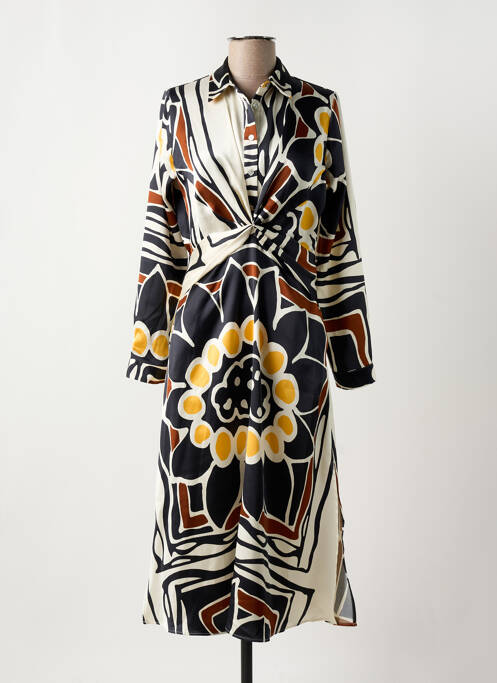 Robe mi-longue noir SALSA pour femme