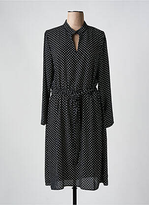 Robe mi-longue manches longues manches longues noir LA FEE MARABOUTEE femme