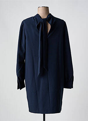 Robe courte manches longues manches longues bleu TOMMY HILFIGER femme