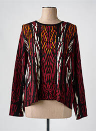 Pull coupe cintrée manches longues rouge ESCORPION femme
