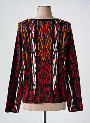 Pull coupe cintrée manches longues rouge ESCORPION femme