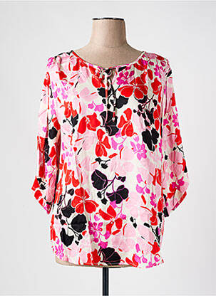 Blouse imprimé fleurs manches 3/4 rouge BETTY BARCLAY femme