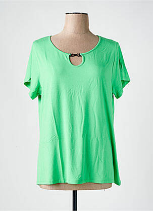 T-shirt stretch manches courtes vert ESCORPION femme