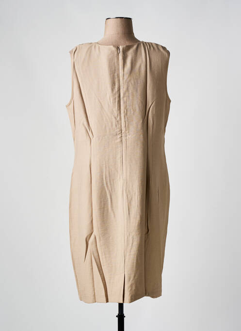 Robe mi-longue marron CHRISTINE LAURE pour femme