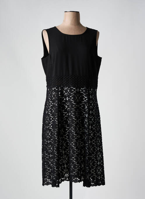 Robe mi-longue noir LA FEE MARABOUTEE pour femme