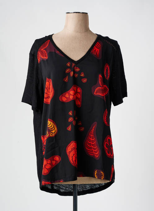 T-shirt noir SCOTCH & SODA pour femme
