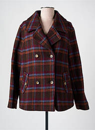 Manteau court coupe droite sans capuche rouge DEAUVILLE femme