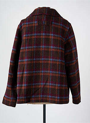 Manteau court coupe droite sans capuche rouge DEAUVILLE femme